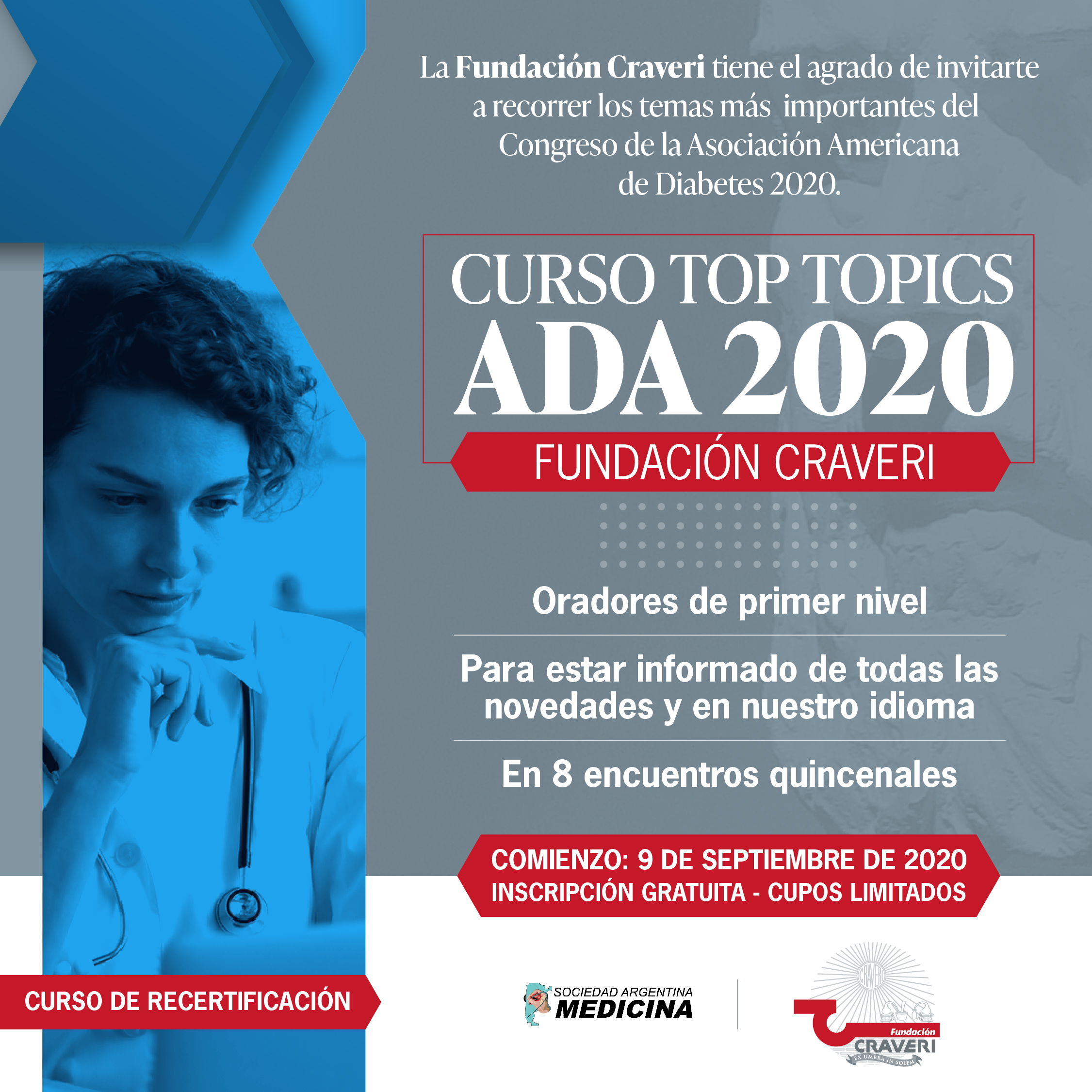La Fundación Craveri dio inicio al curso TOP TOPICS ADA 2020