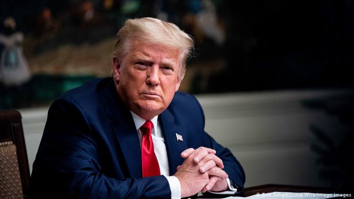 Trump apareció después de la aprobación del impeachment