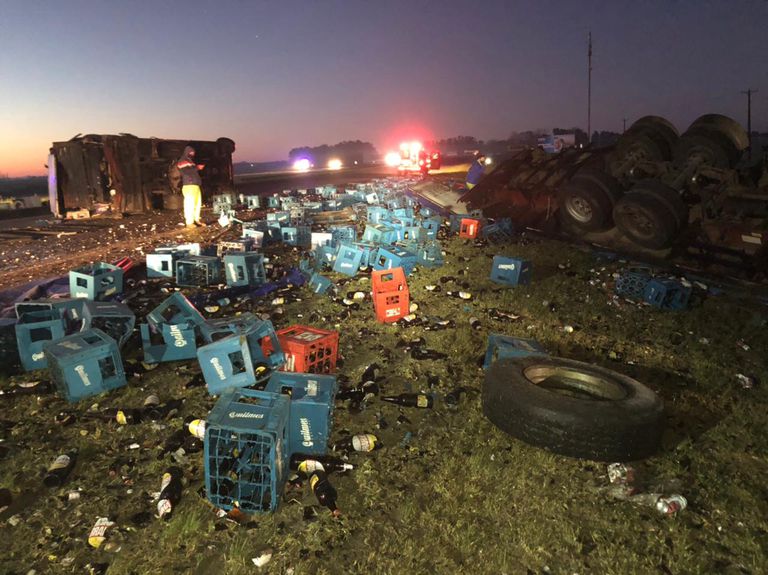 Choque múltiple en la Ruta 2: murió un bebé de cuatro meses y hay seis heridos