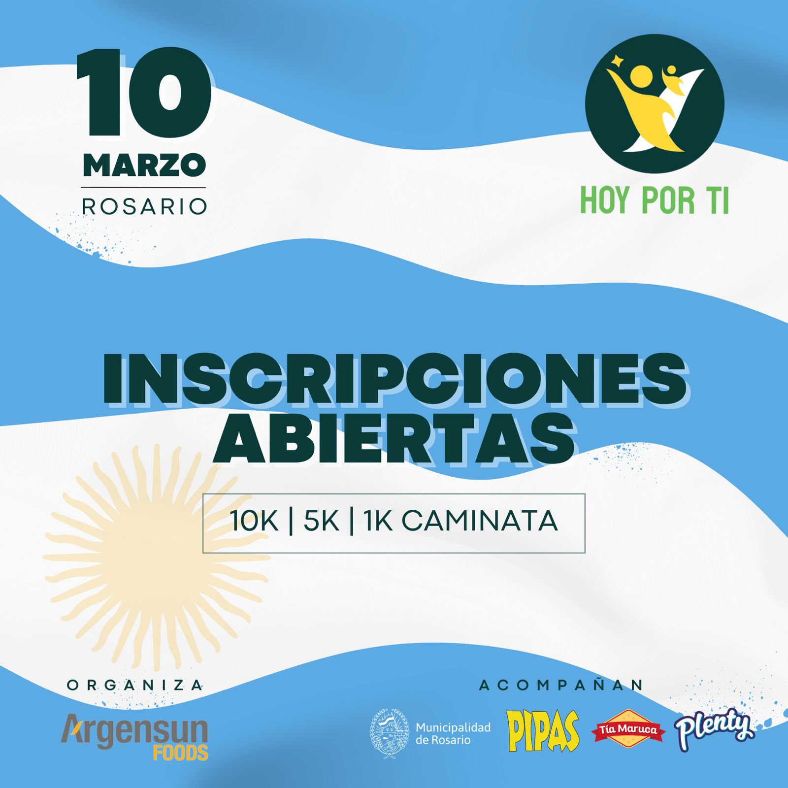 Rosario será el escenario de la primera carrera solidaria 2024 “Hoy por Ti”