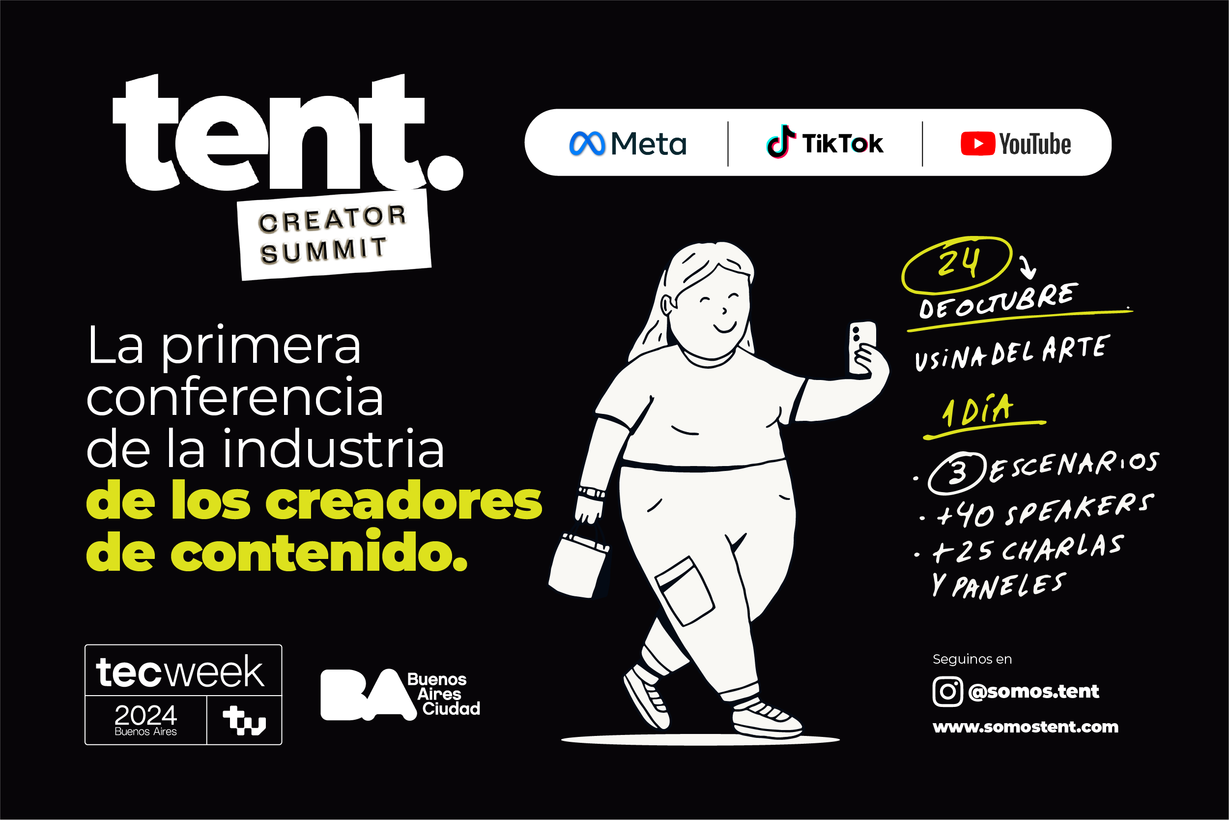 TENT Creator Summit: el encuentro imprescindible para la industria de creadores de contenido