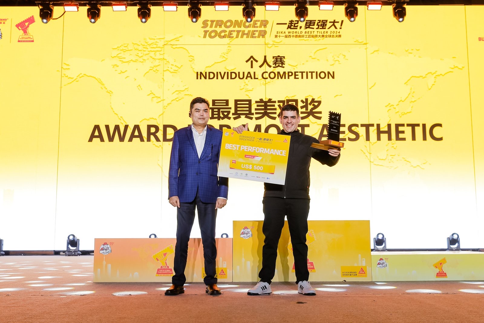Mayco Depaul, campeón argentino de Klaukol, brilla en la final mundial en China